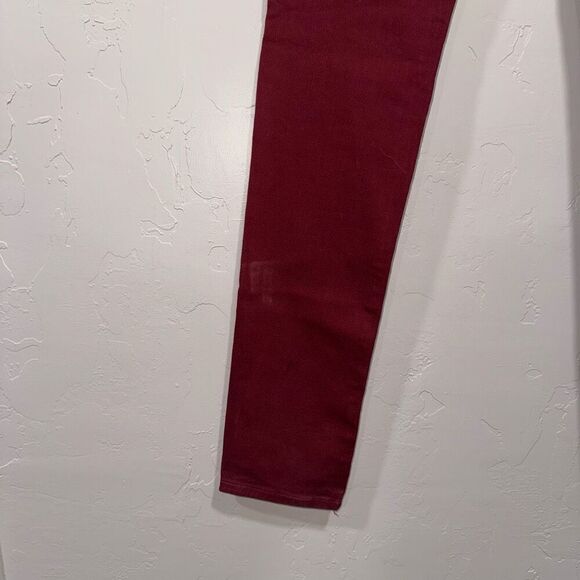 NEW GJG Denin Maroon Skinny Jeans Size 5 - Picture 6 of 8